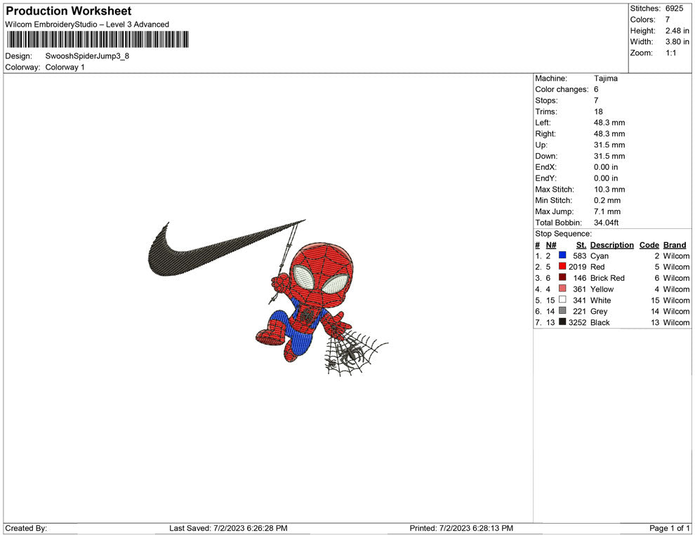 Swoosh Spider Chibi Jump