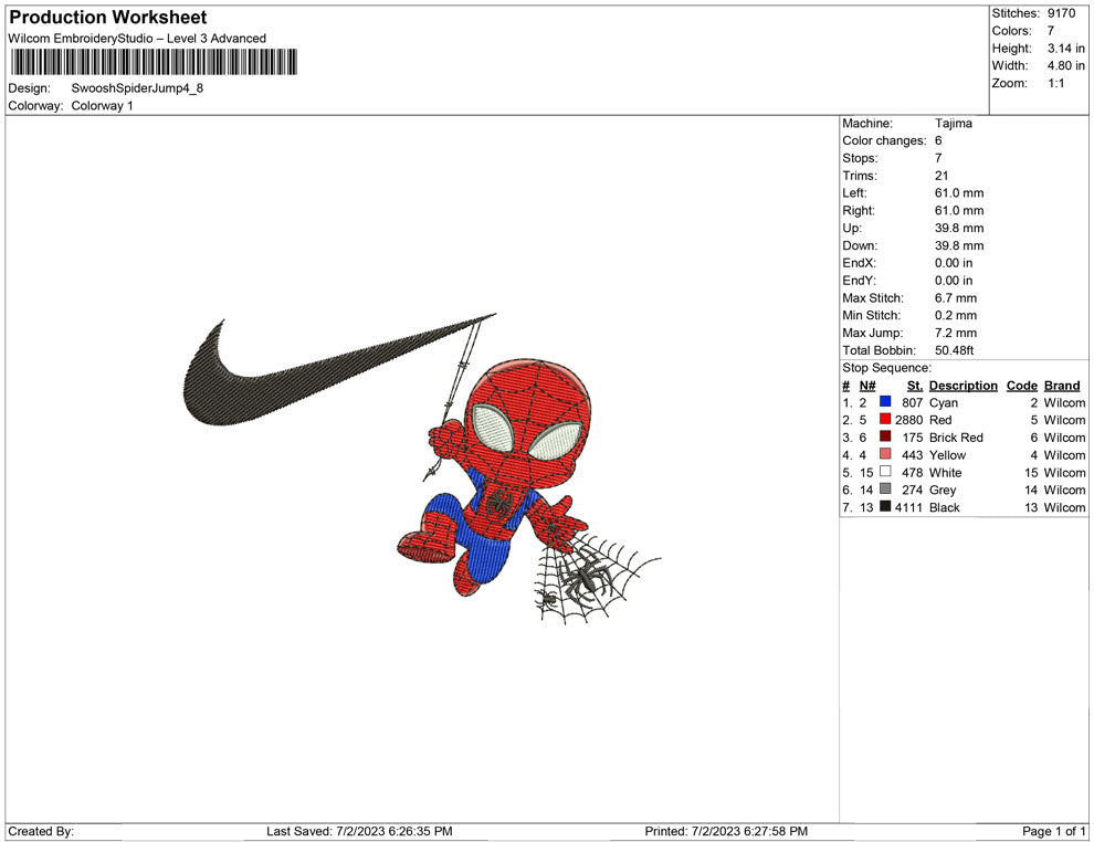 Swoosh Spider Chibi Jump