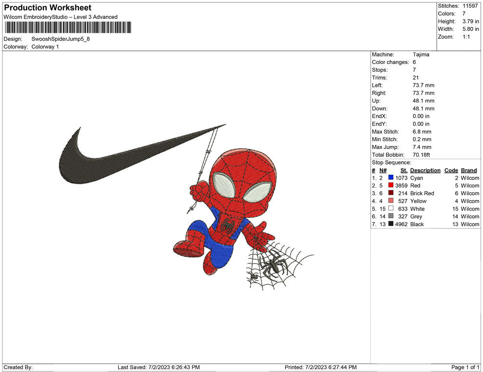 Swoosh Spider Chibi Jump