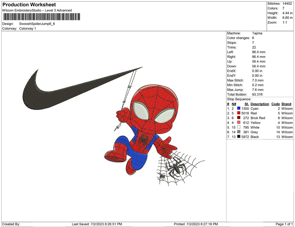 Swoosh Spider Chibi Jump