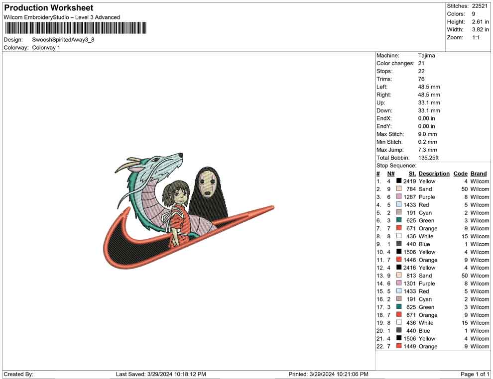 Swoosh Spirited Away