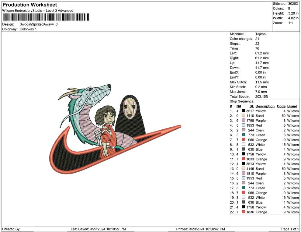 Swoosh Spirited Away