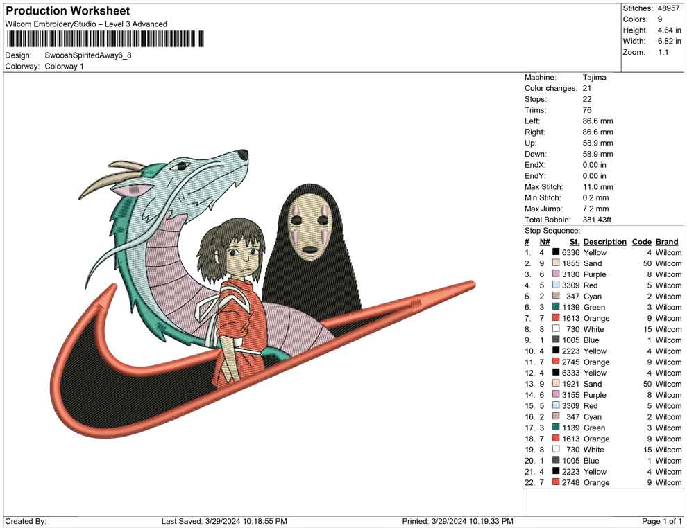 Swoosh Spirited Away