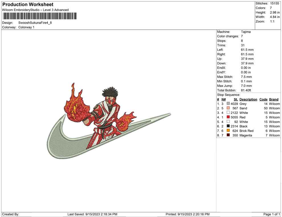 Swoosh Sukuna fire