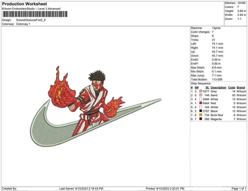 Swoosh Sukuna fire