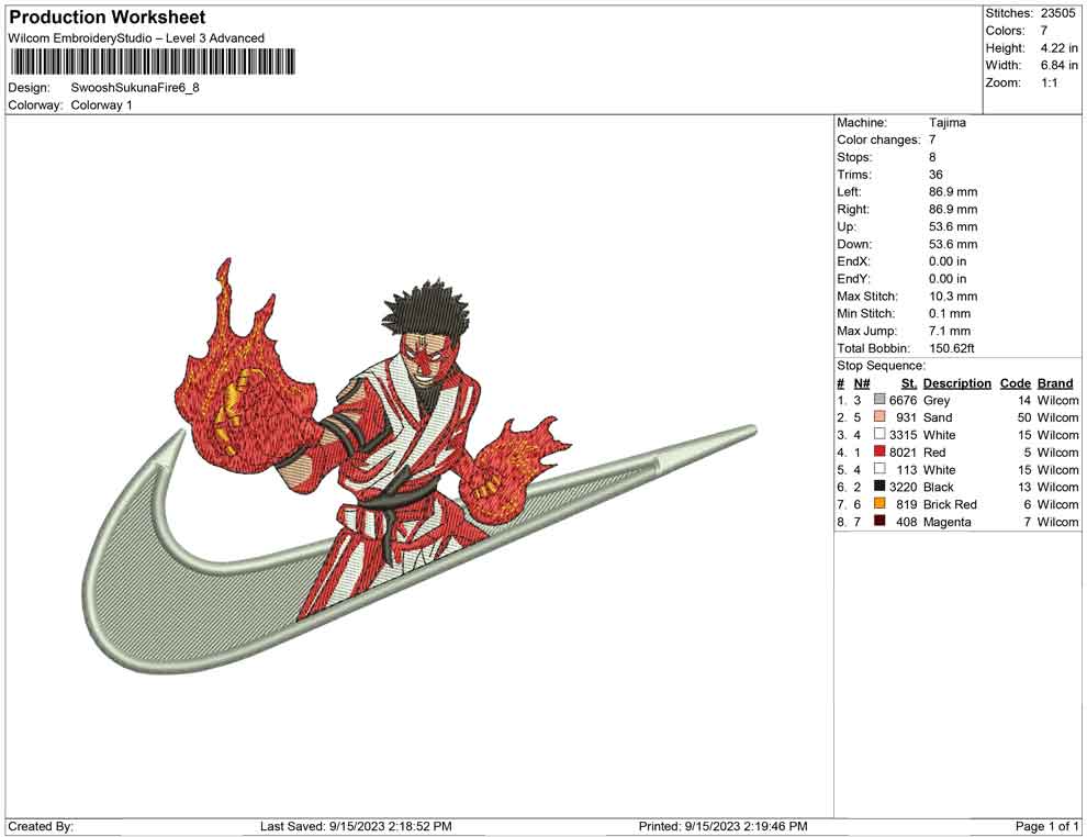 Swoosh Sukuna fire