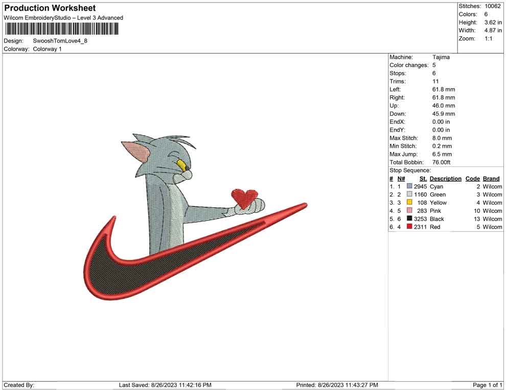 Swoosh Tom Love