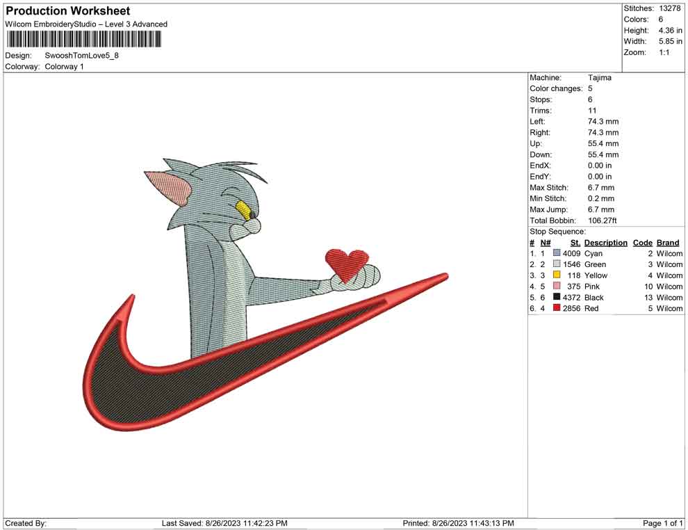 Swoosh Tom Love
