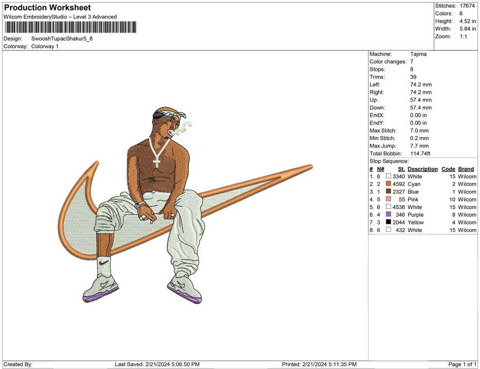 Swoosh TupacShakur