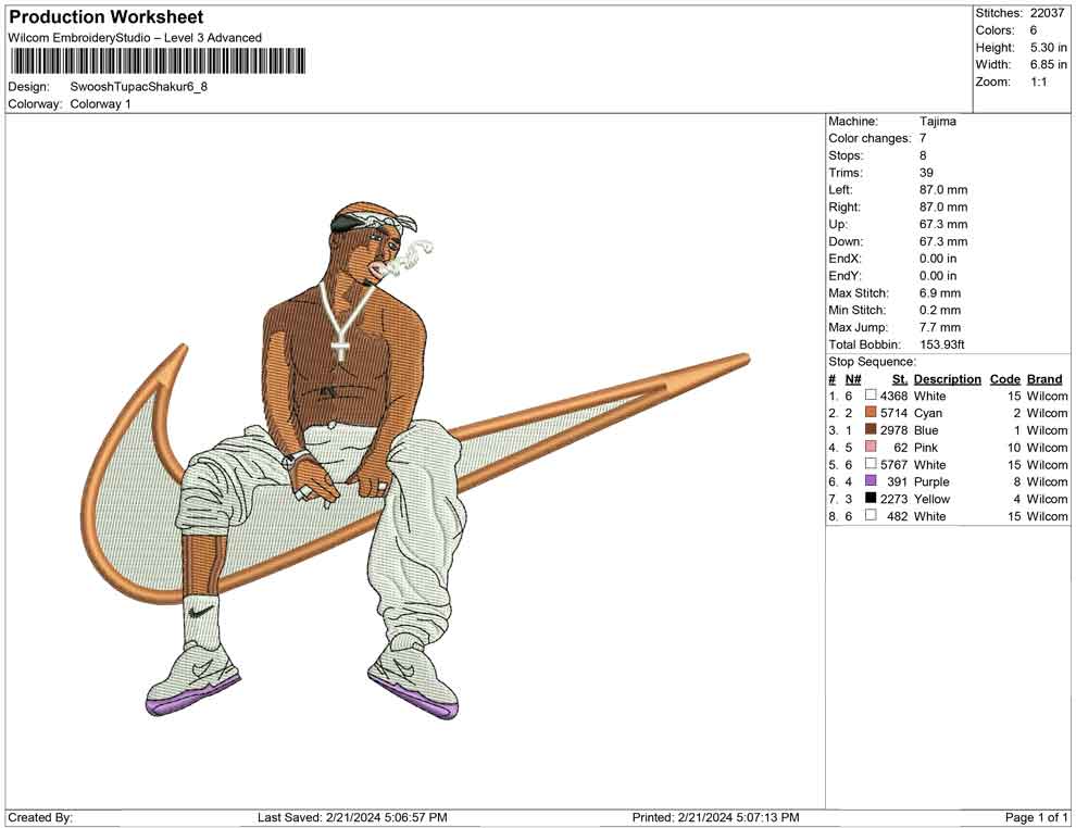 Swoosh TupacShakur