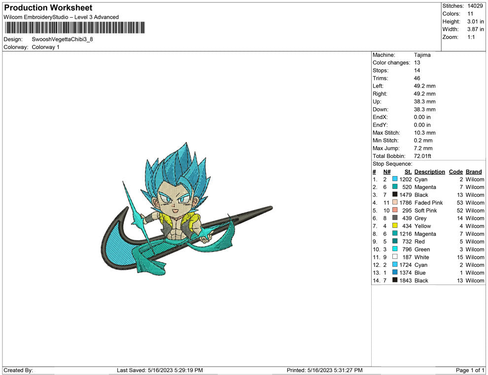 Swoosh Vegeta Chibi
