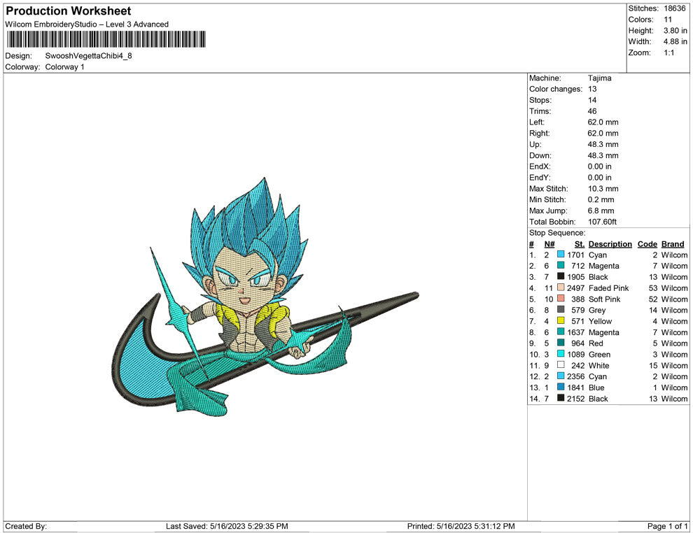 Swoosh Vegeta Chibi