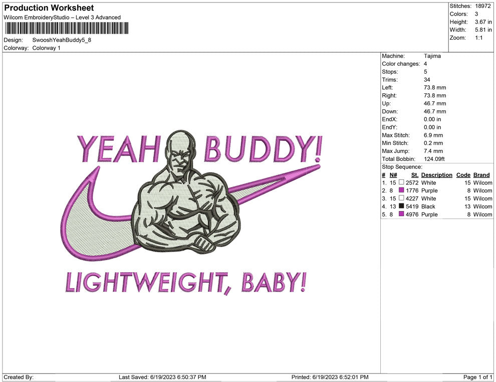 Swoosh yeah buddy Muscle