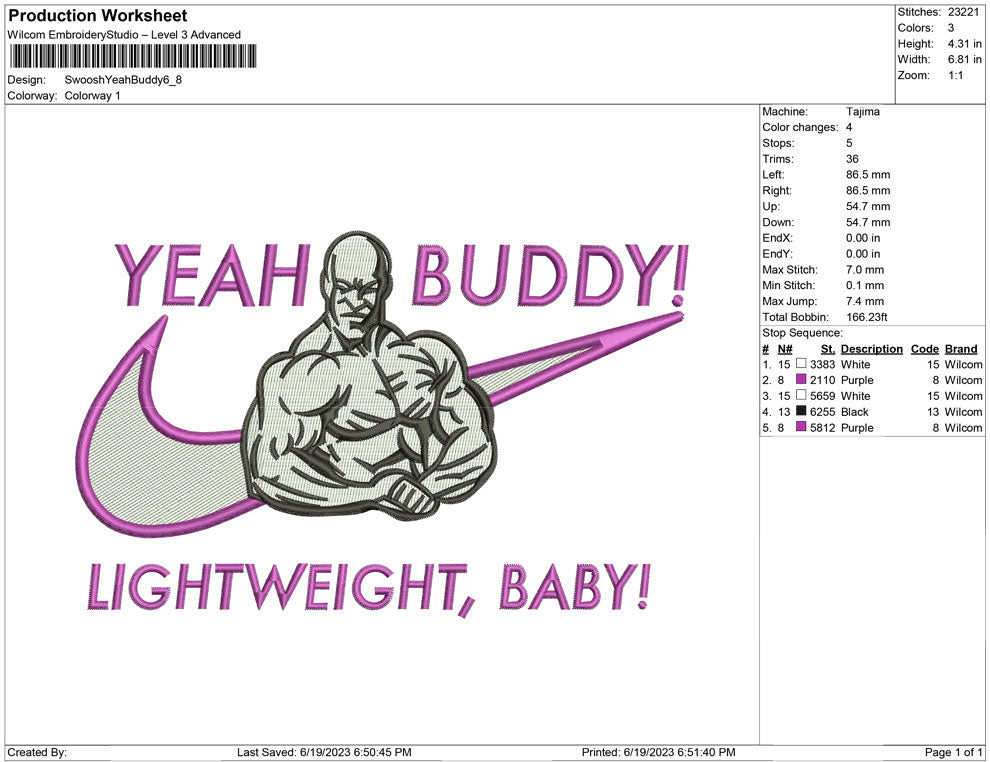 Swoosh yeah buddy Muscle