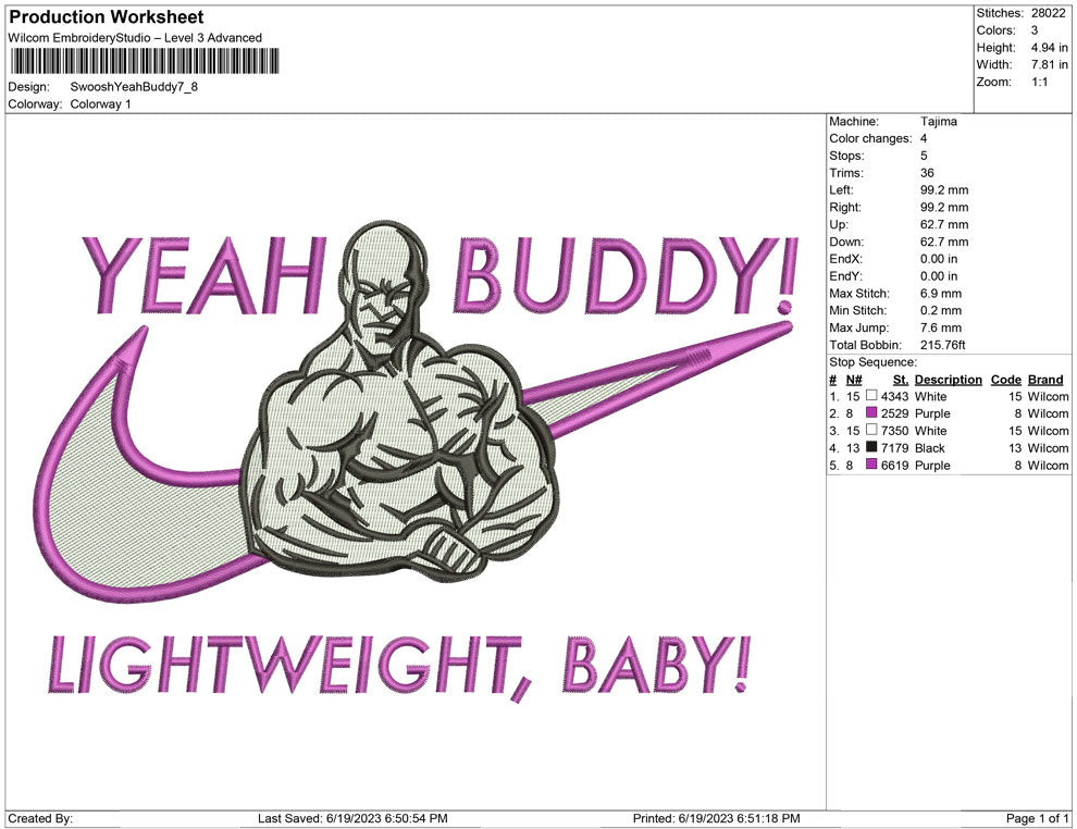 Swoosh yeah buddy Muscle