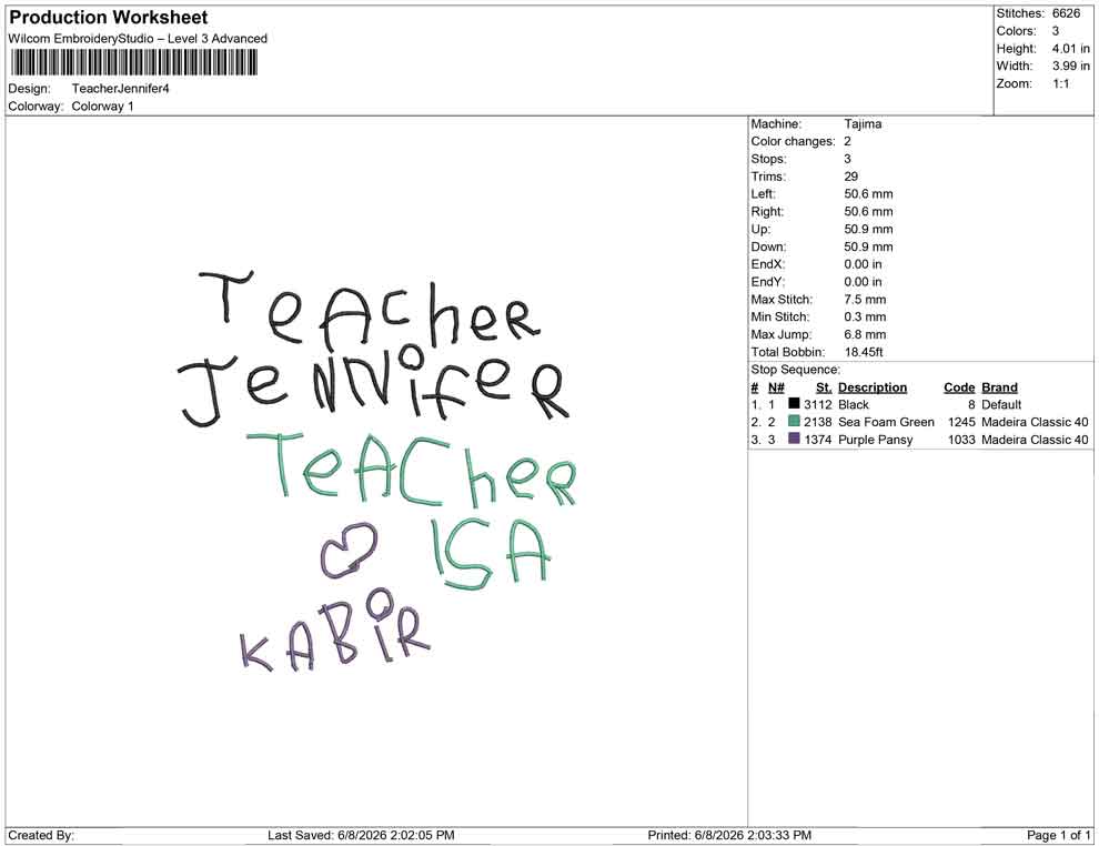 Teacher Jennifer