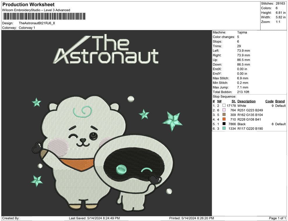 The Astronaut Bt 21 RJ