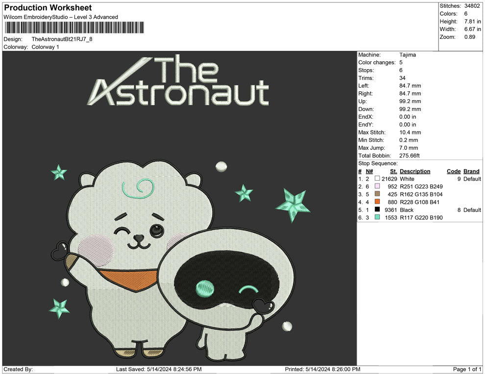 The Astronaut Bt 21 RJ