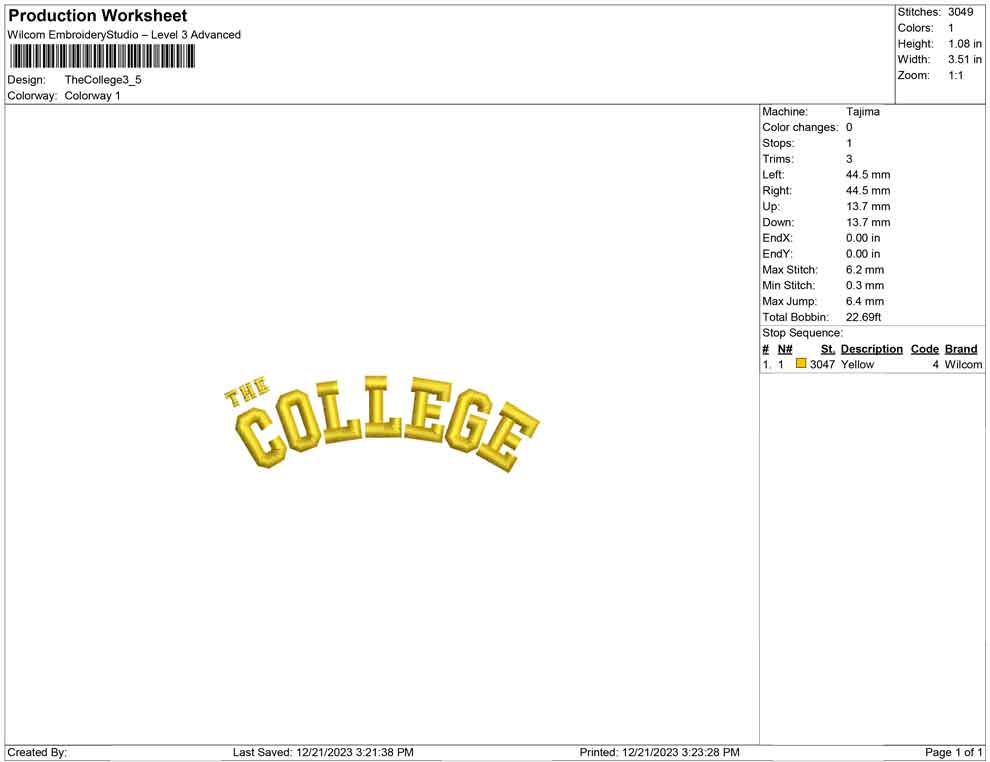 The college