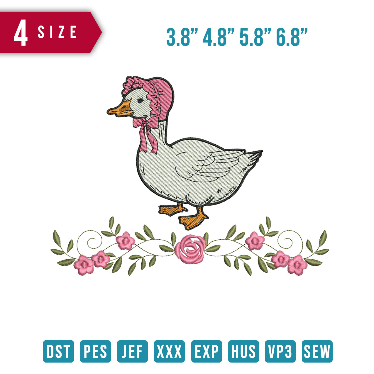 The Duck with Flower