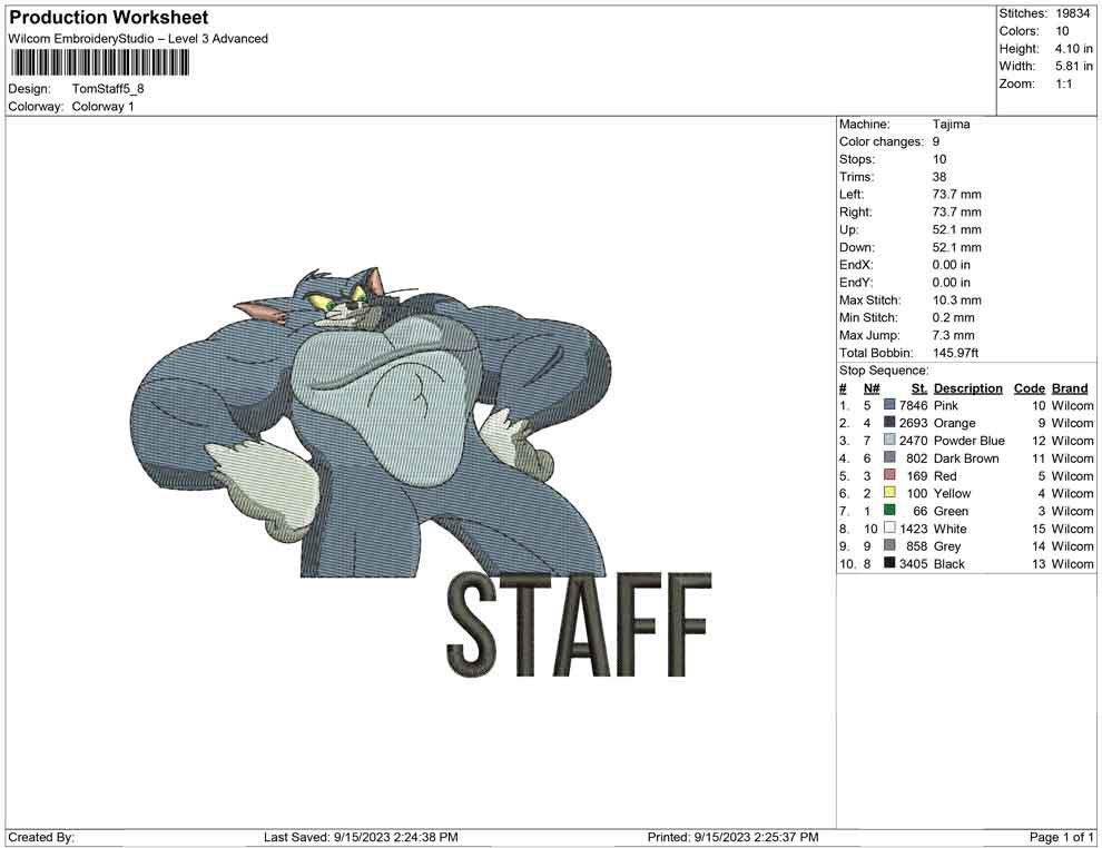 Tom staff