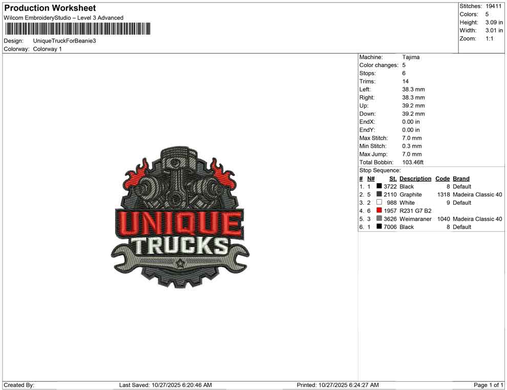 Unique Truck For Beanie
