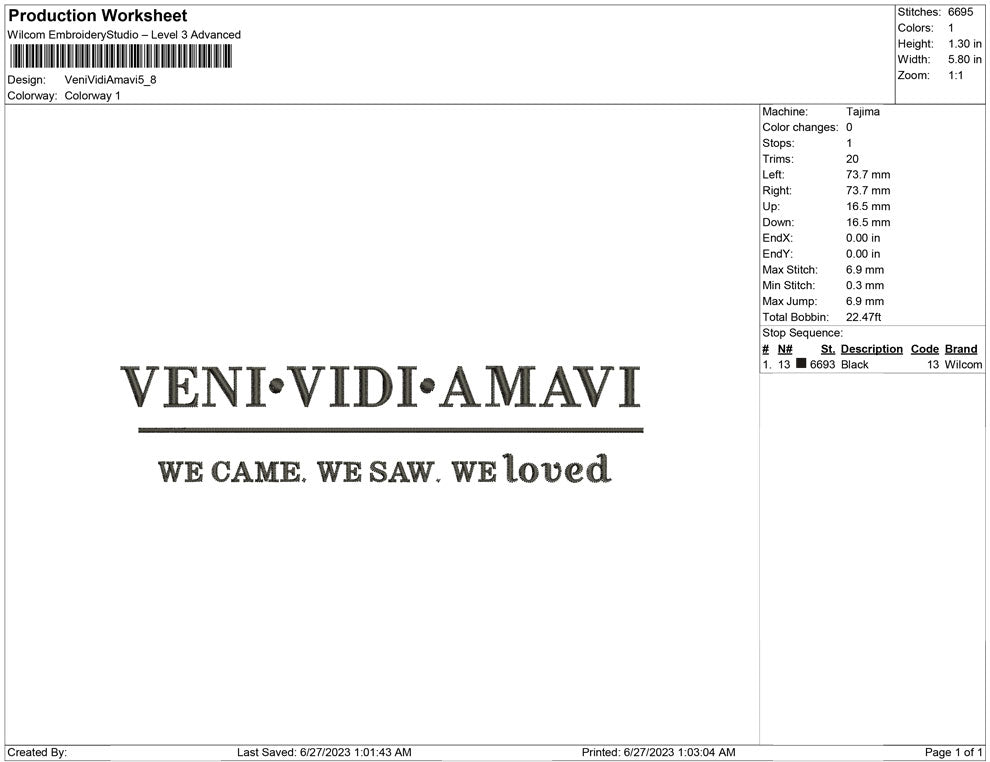 Veni Vidi Amavi