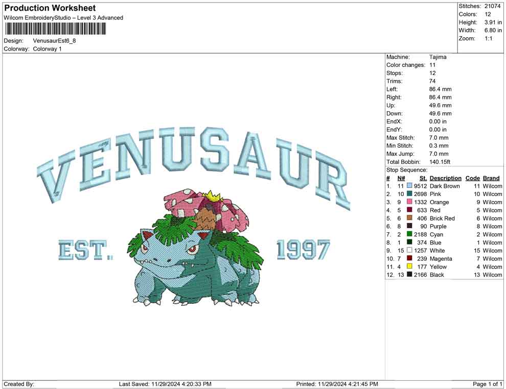 Venusaur Est