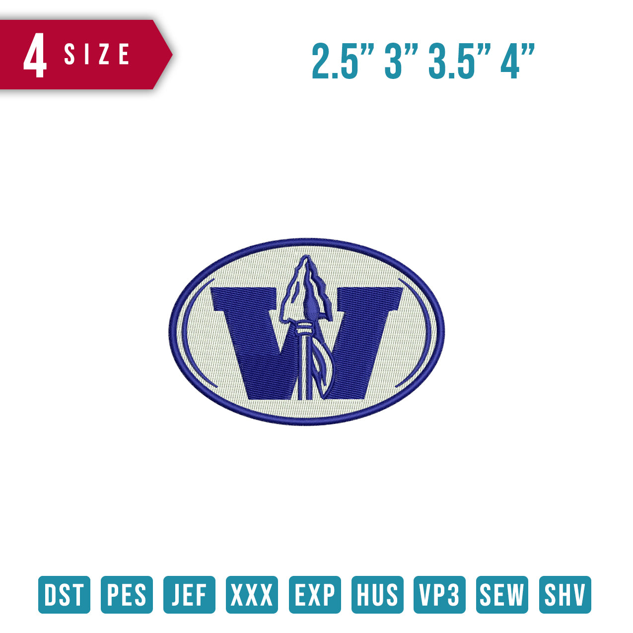 W oval
