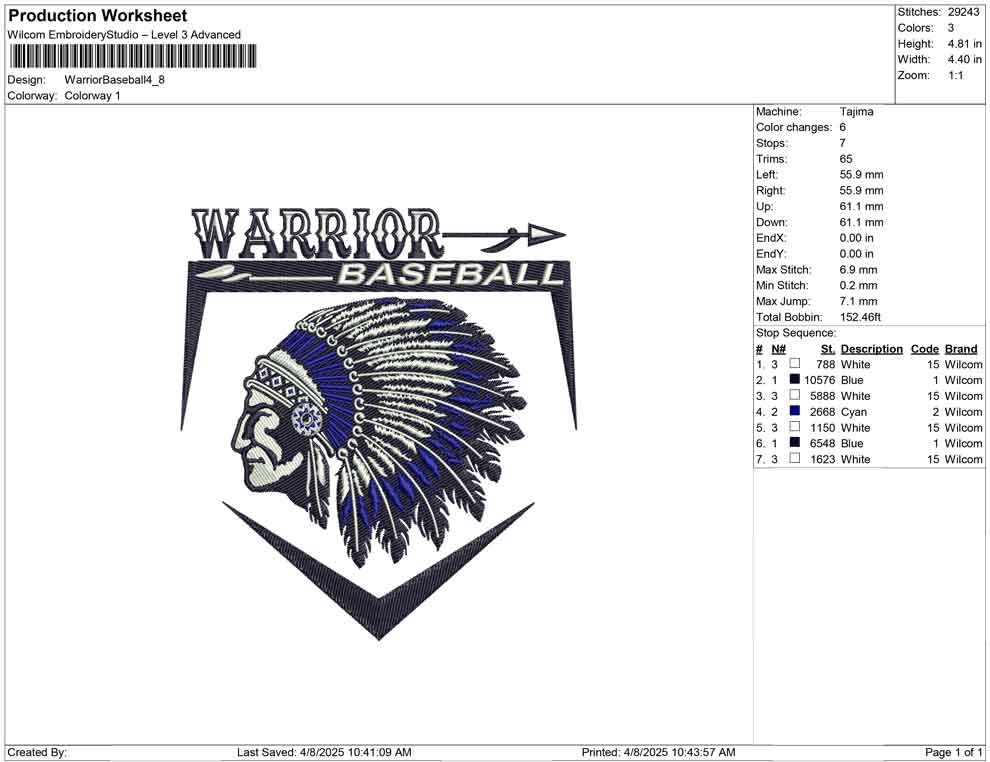 Warrior Baseball