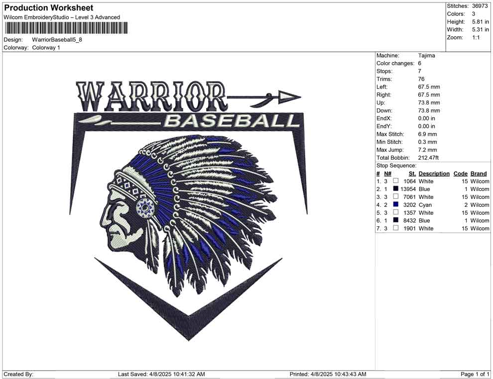 Warrior Baseball