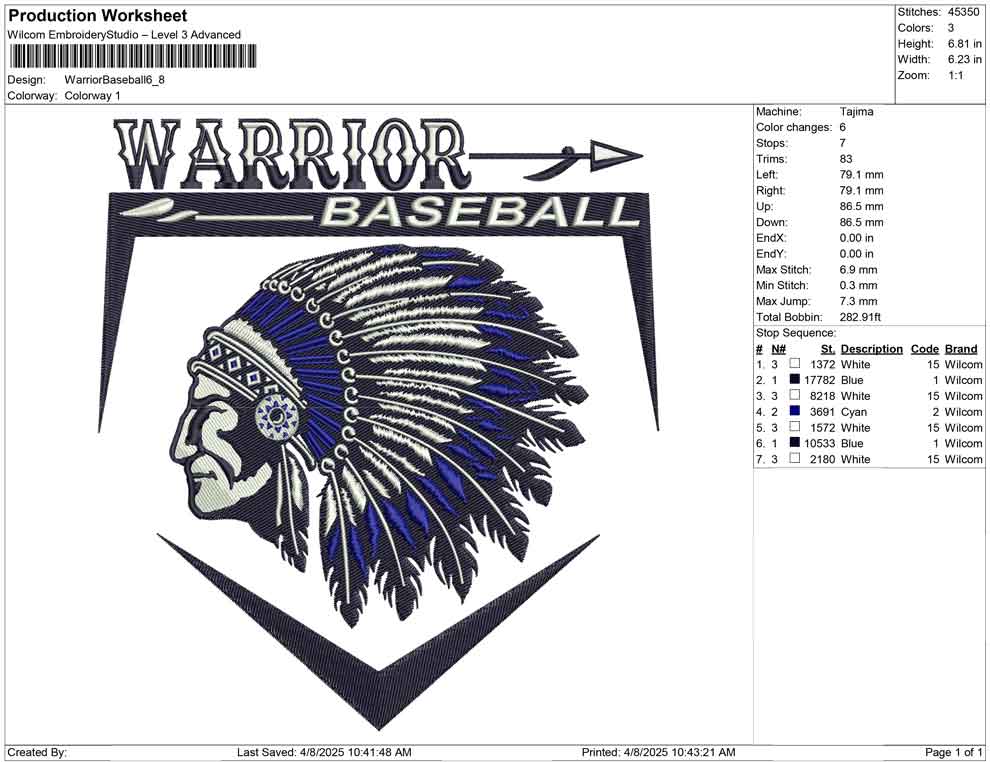 Warrior Baseball