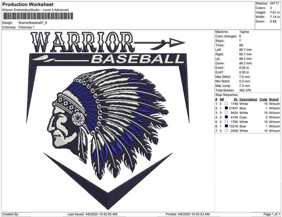 Warrior Baseball