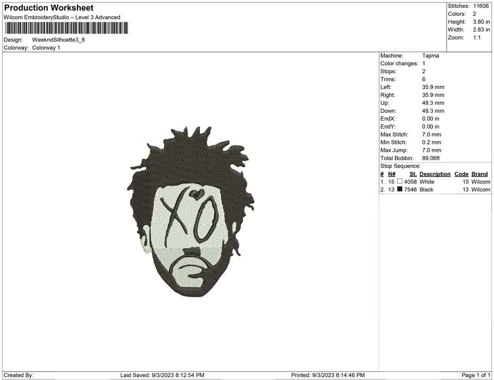 Weeknd silhouette