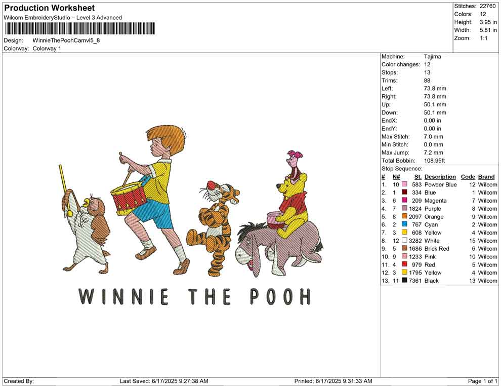 Winnie the pooh Carnvl