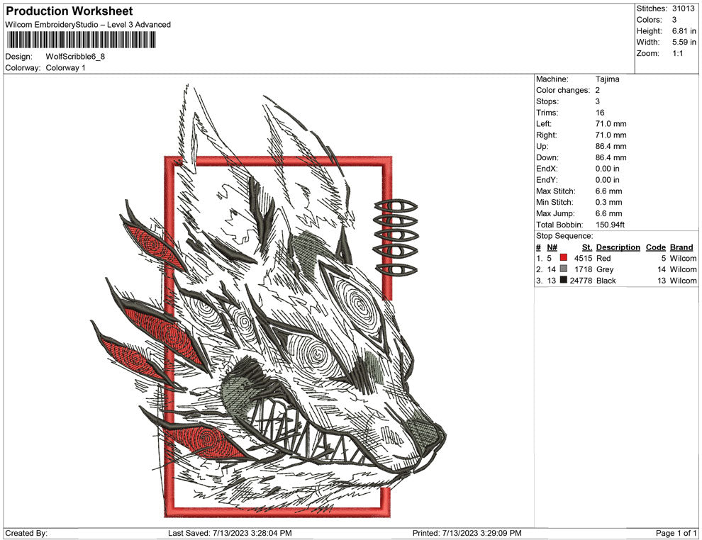 Wolf Scribble