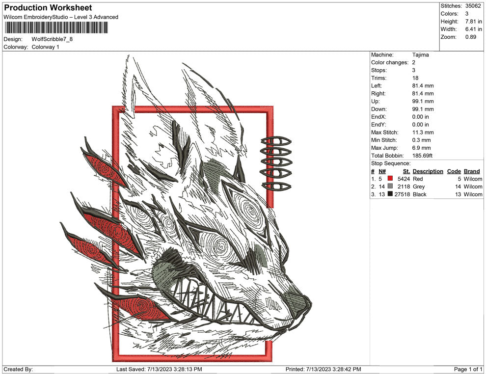 Wolf Scribble