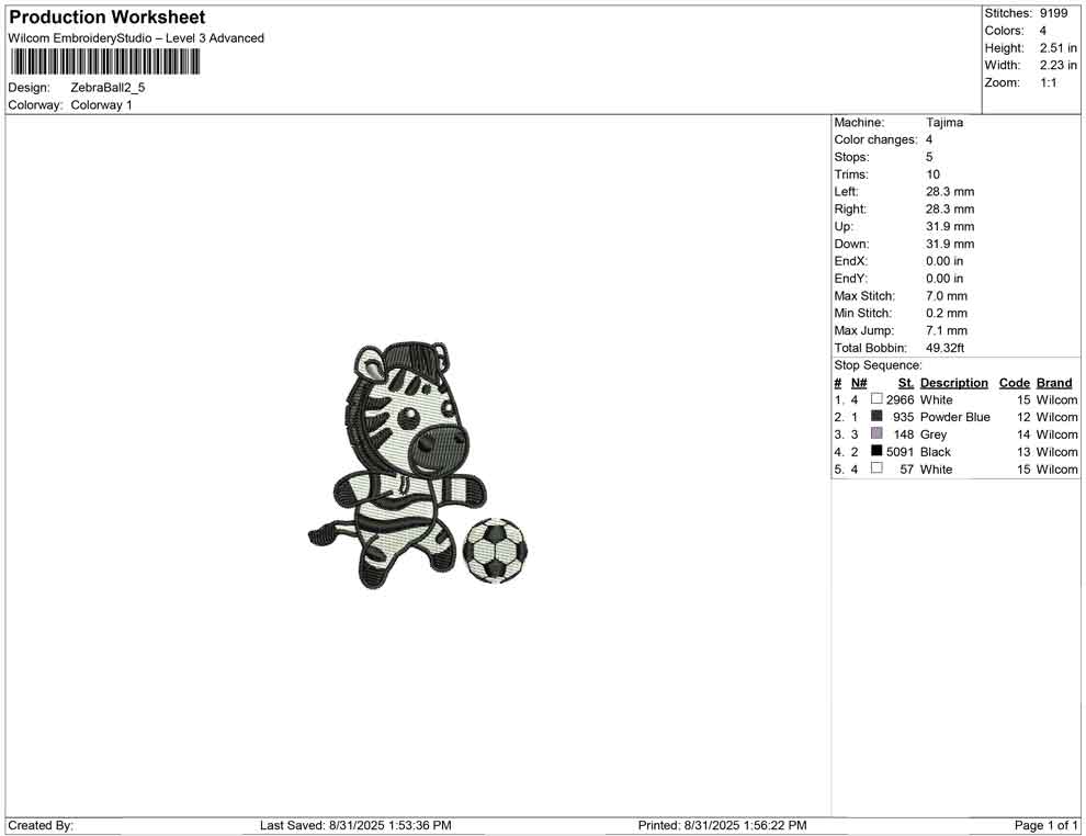 Zebra Ball