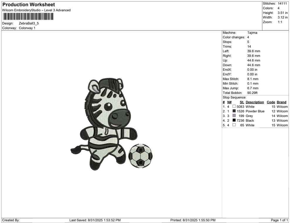 Zebra Ball