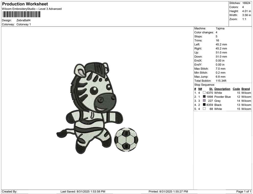 Zebra Ball