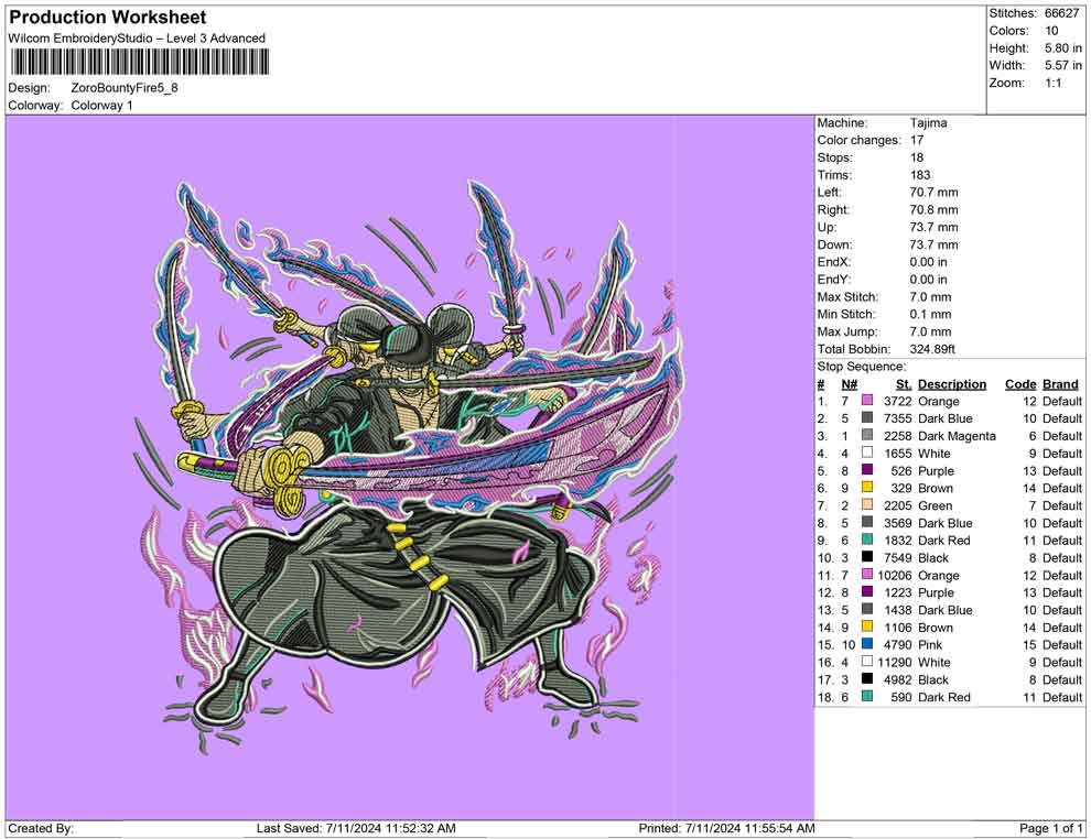 Zoro Bounty Fire