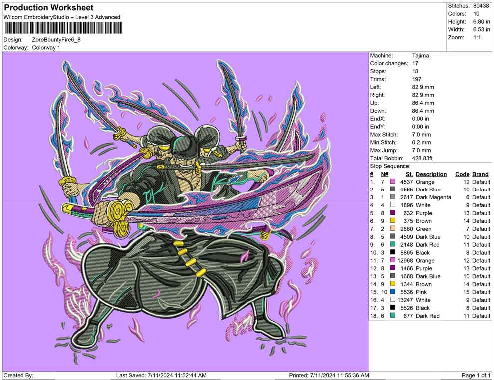 Zoro Bounty Fire