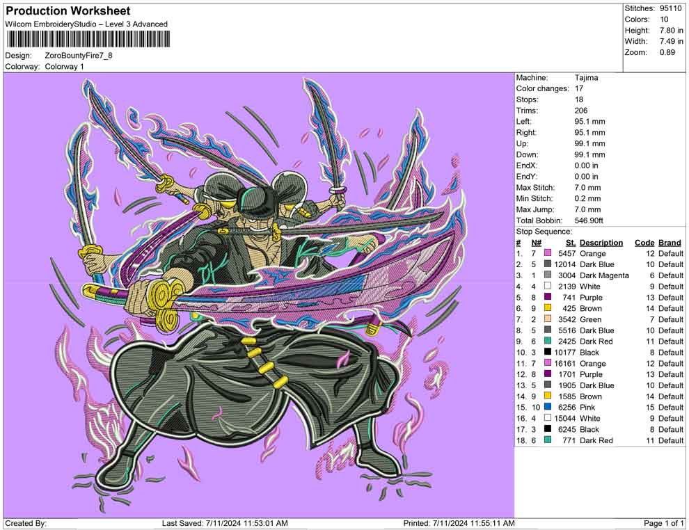Zoro Bounty Fire