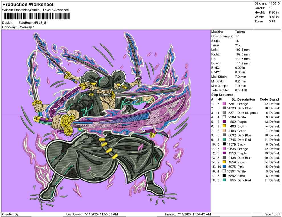 Zoro Bounty Fire