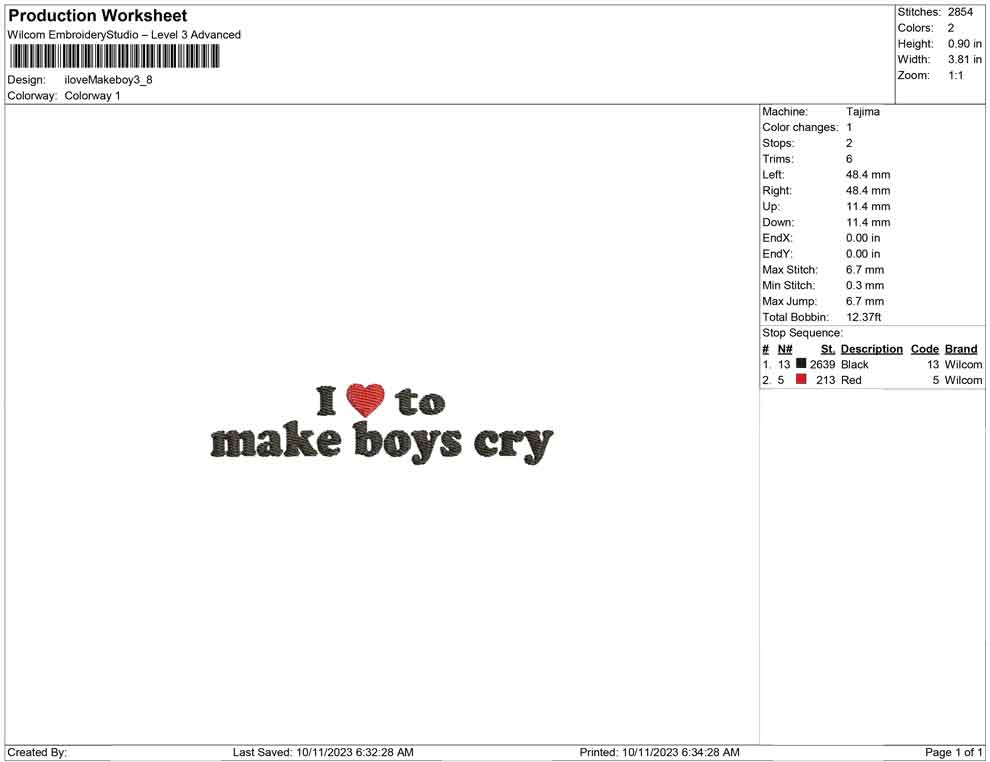 I Love make boy