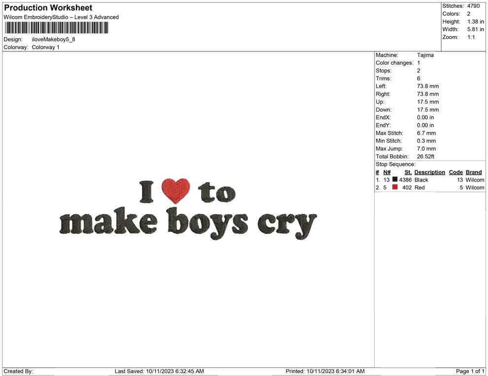 I Love make boy