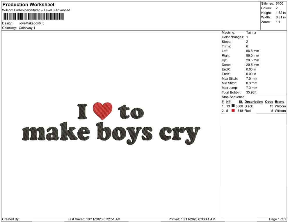 I Love make boy