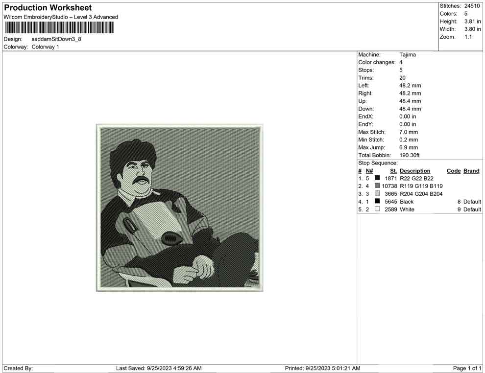 Saddam Hussein Sitdown