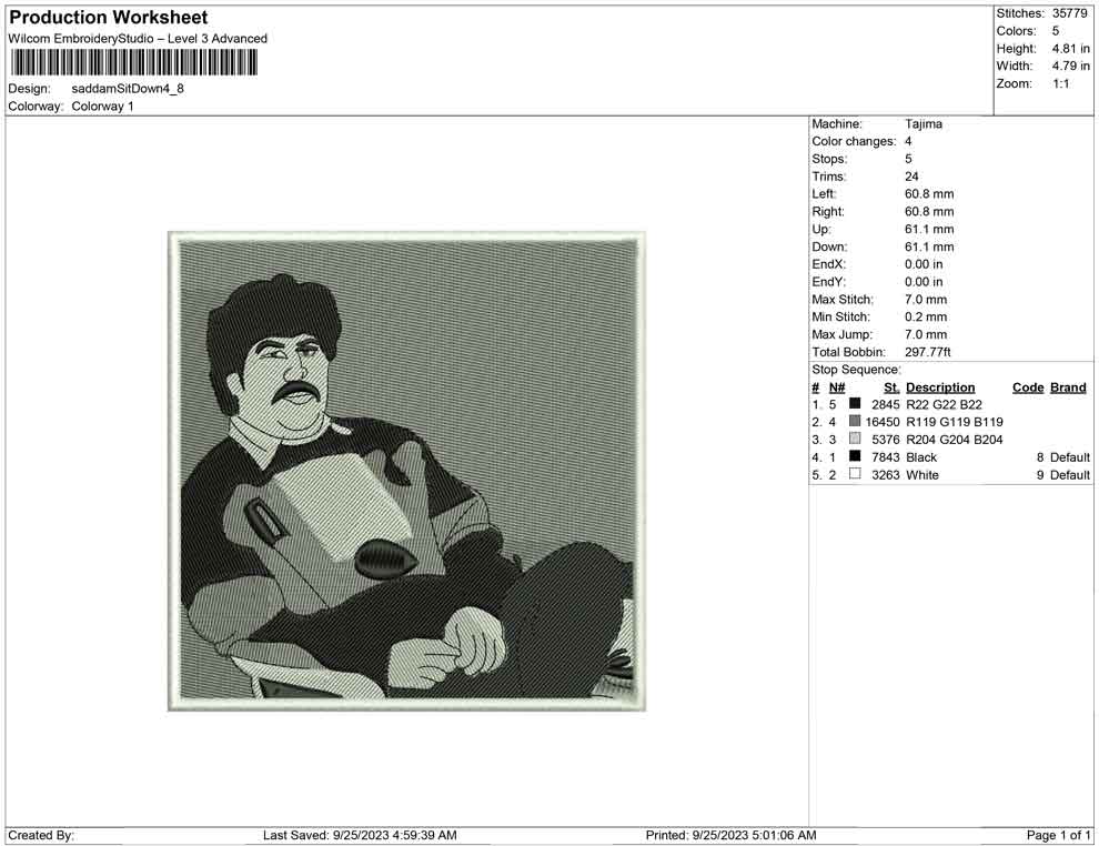 Saddam Hussein Sitdown