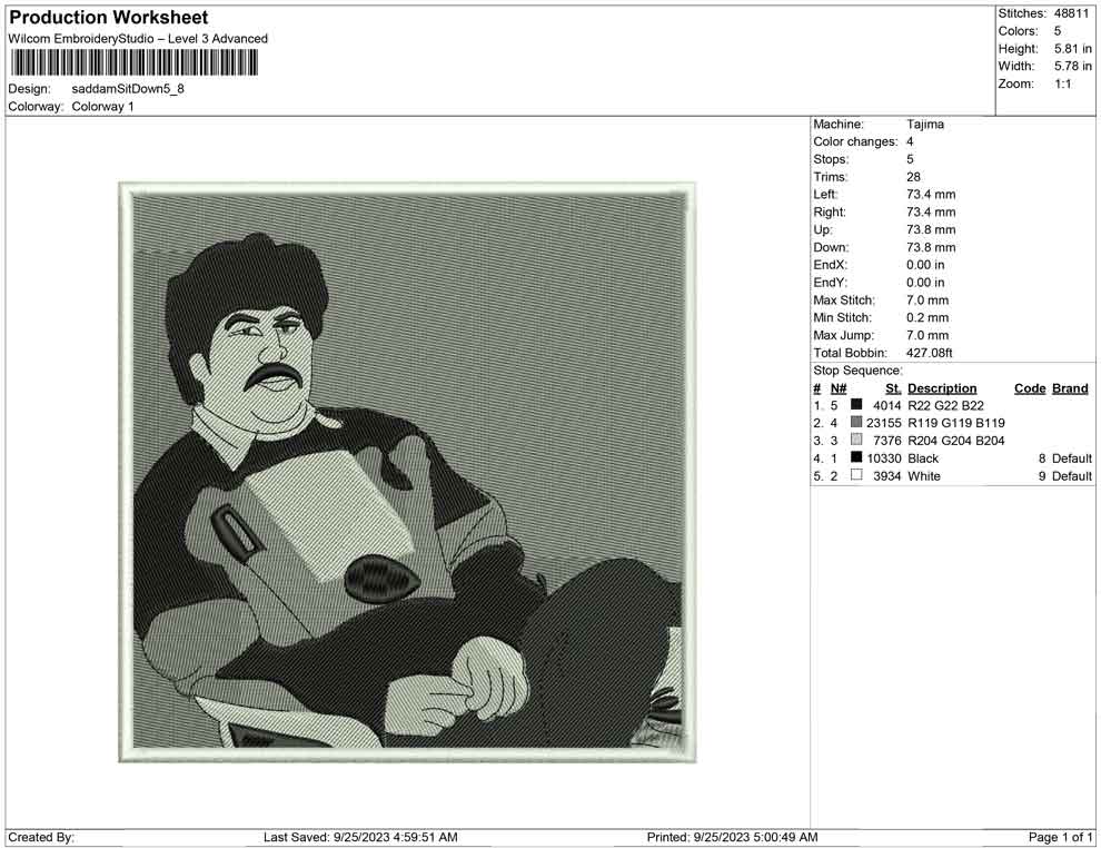 Saddam Hussein Sitdown